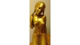 COPPIA STATUE PORCELLANA ORO