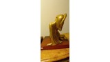 COPPIA STATUE PORCELLANA ORO