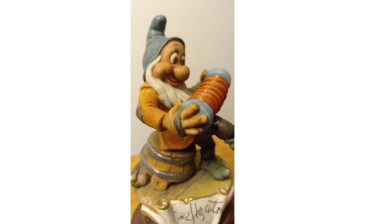 NANETTO PORCELLANA WALT DISNEY FIRMATO ARZENTON ANNI 70