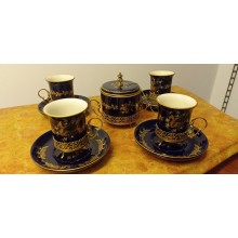 SET 4 TAZZINE CAFFE E ZUCCHERIERA FIRMATI ACF