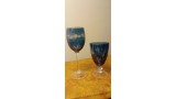 SET N 12 BICCHIERI CRISTALLO PUTHOD BLU