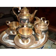 Set Tea porcelain gold